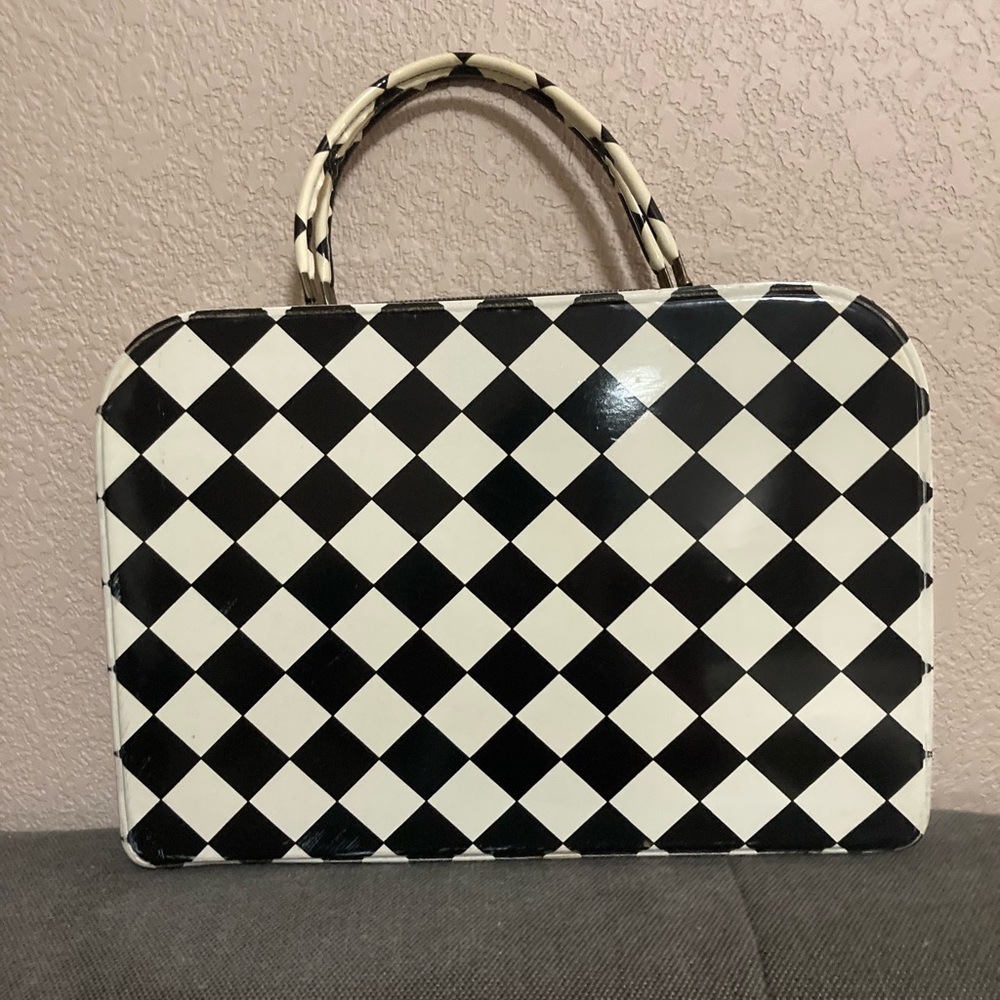 Vintage 1960’s harlequin tote